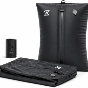Travel Vacuum Compression Bag Set with Cordless Electric Pump - 2 Heavy Duty Rip